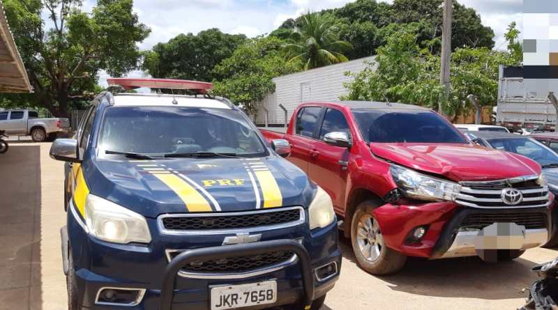 Após perseguição, PRF recupera na região de fronteira caminhonte furtada em Cuiabá