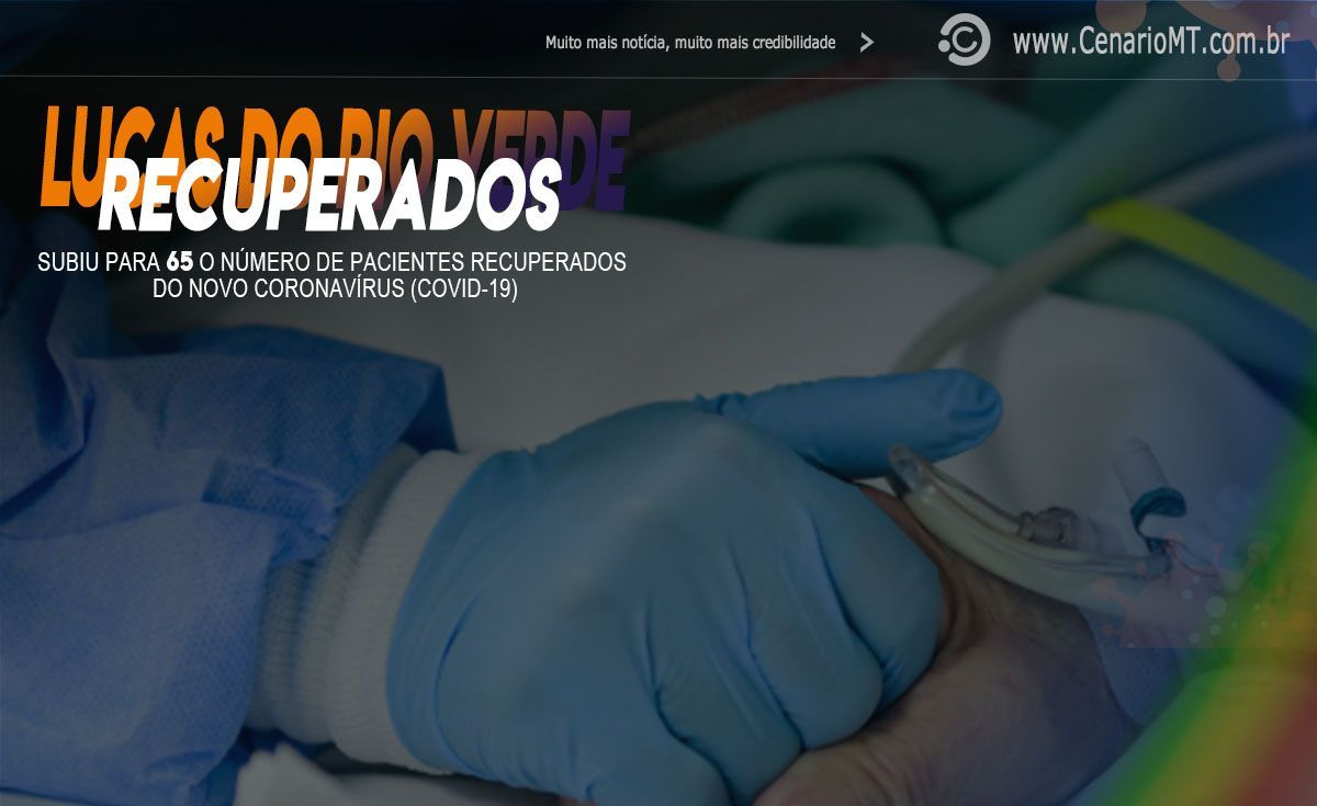 Sobe o número de recuperados da Covid-19 em Lucas do Rio Verde