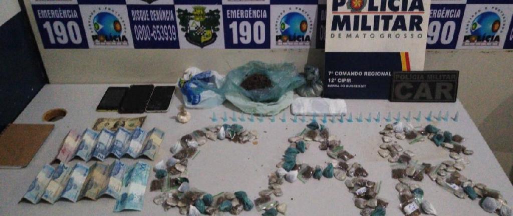 PM descobre rede de tráfico de droga e autores de sequestro em Barra do Bugres