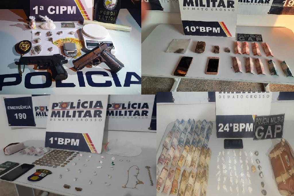 Drogas são tiradas de circulação em bairros de Cuiabá e em Chapada dos Guimarães