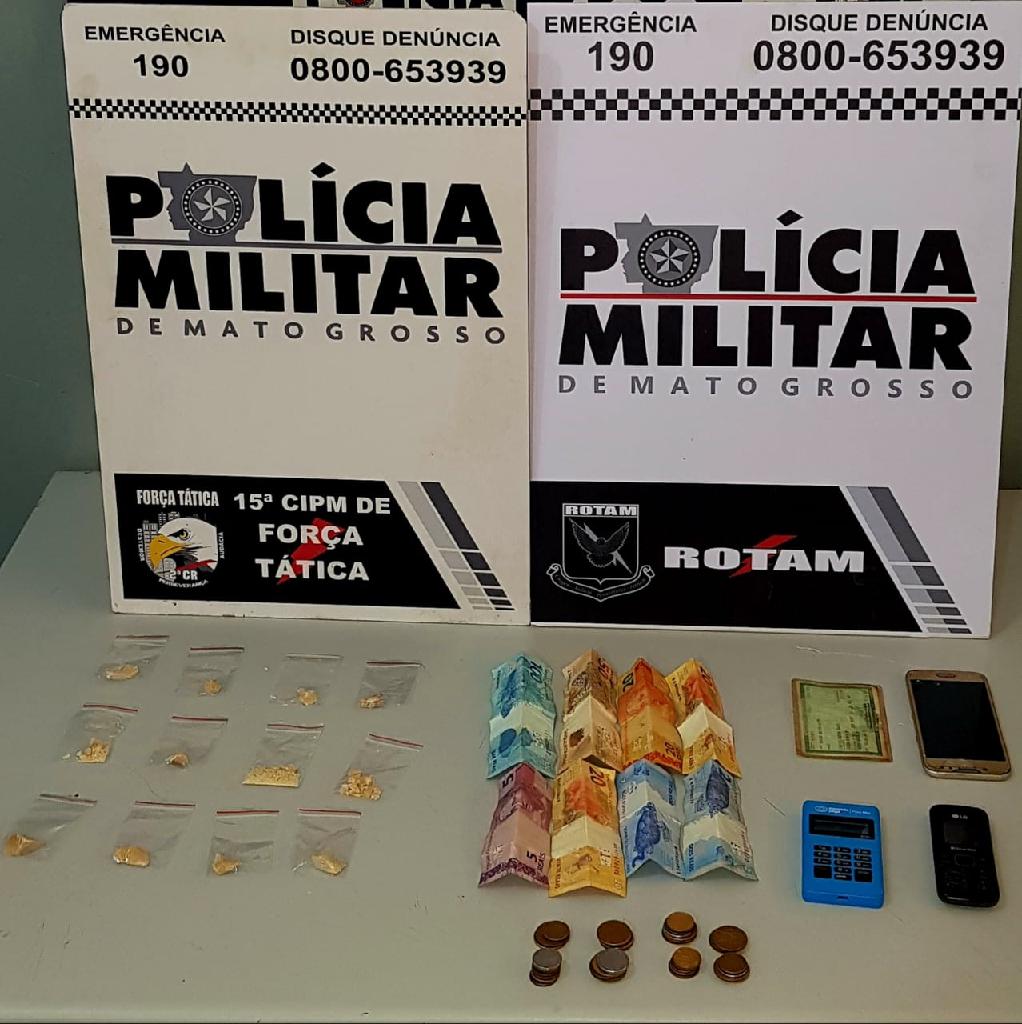 Homem com ficha criminal extensa é pego quando entregava droga a comprador em Cuiabá