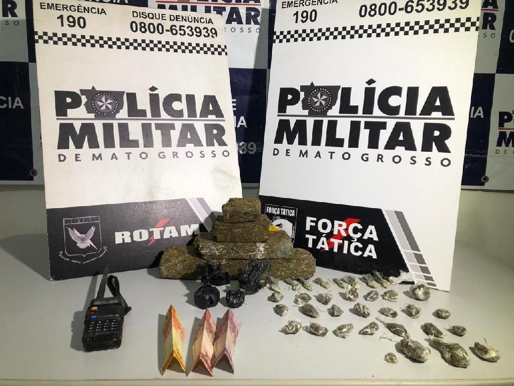 Rotam apreende adolescente com drogas e rádio comunicador no mini- estádio