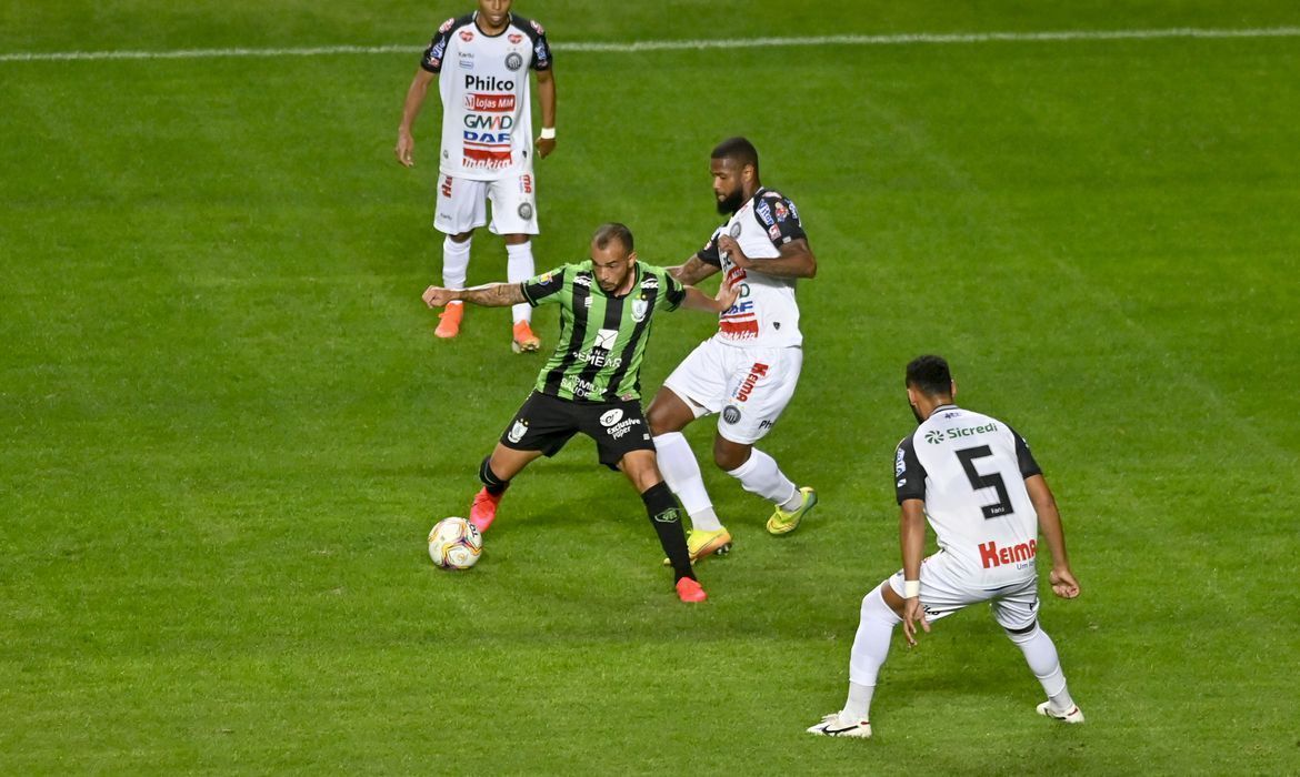 Série B: América-MG e Operário-PR empatam em 1 a 1
