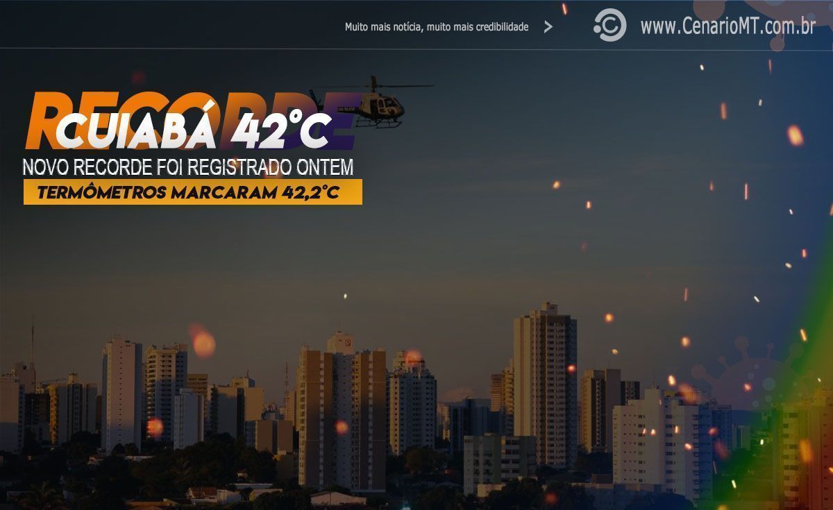 Cuiabá registrou dia mais quente do ano