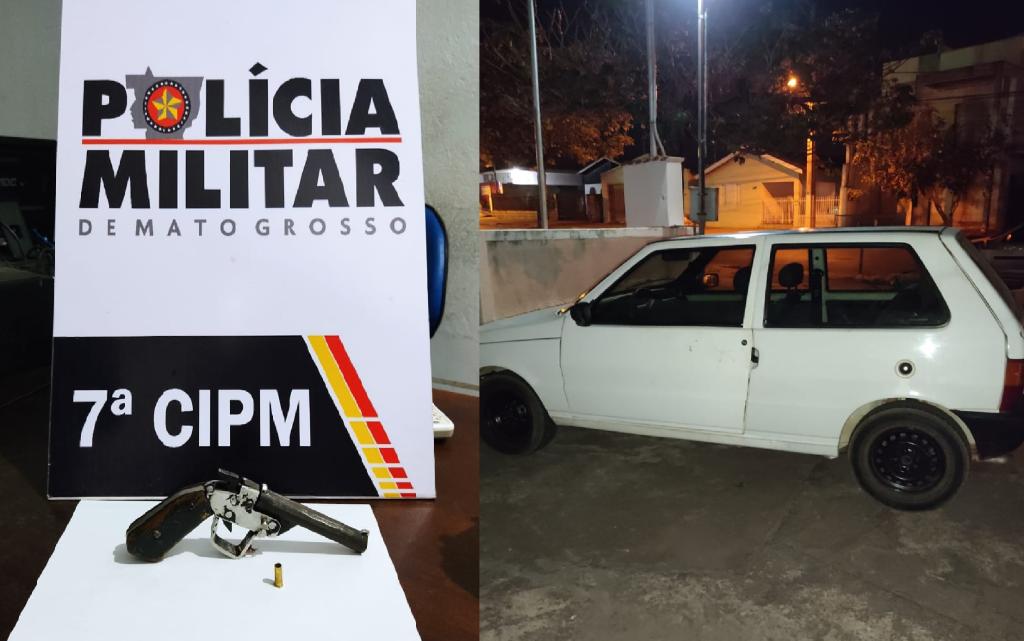 Militares percebem motorista alcoolizado e encontram arma de fogo dentro de carro