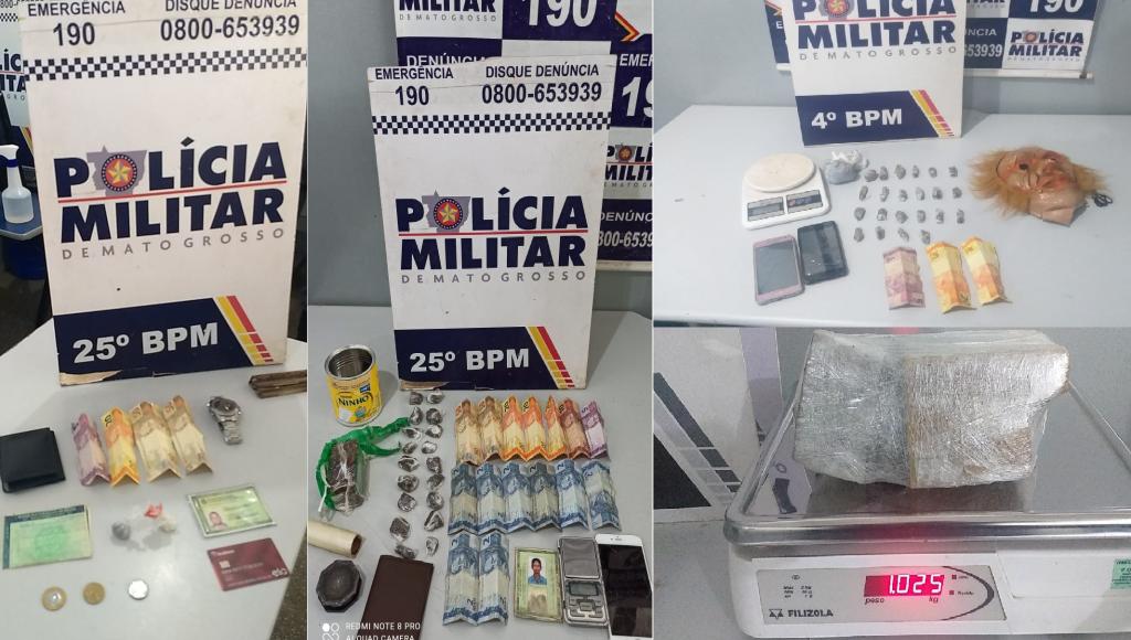 Sete homens são presos com drogas em Várzea Grande