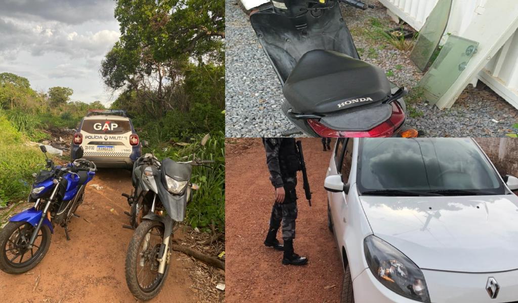 Três motocicletas e um carro são recuperados em Cuiabá e Várzea Grande