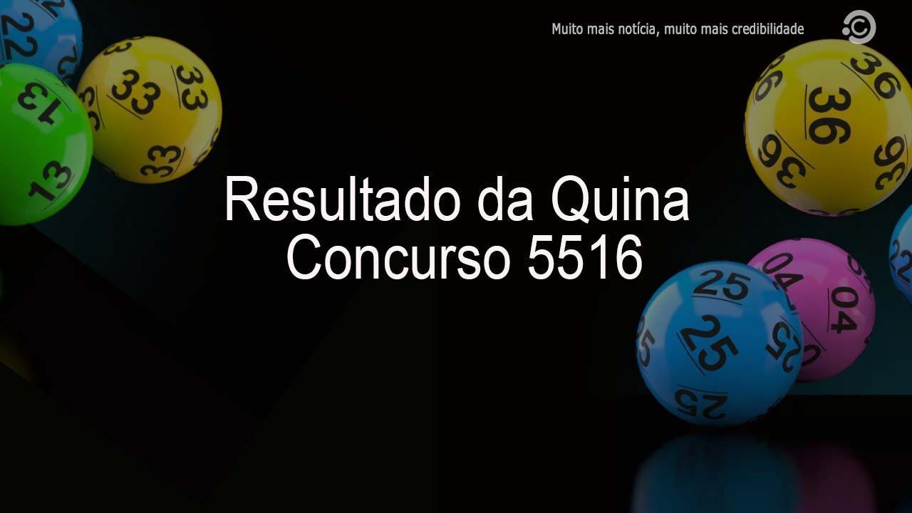 Confira o resultado da Quina Concurso 5516 hoje, 16 de março de 2021