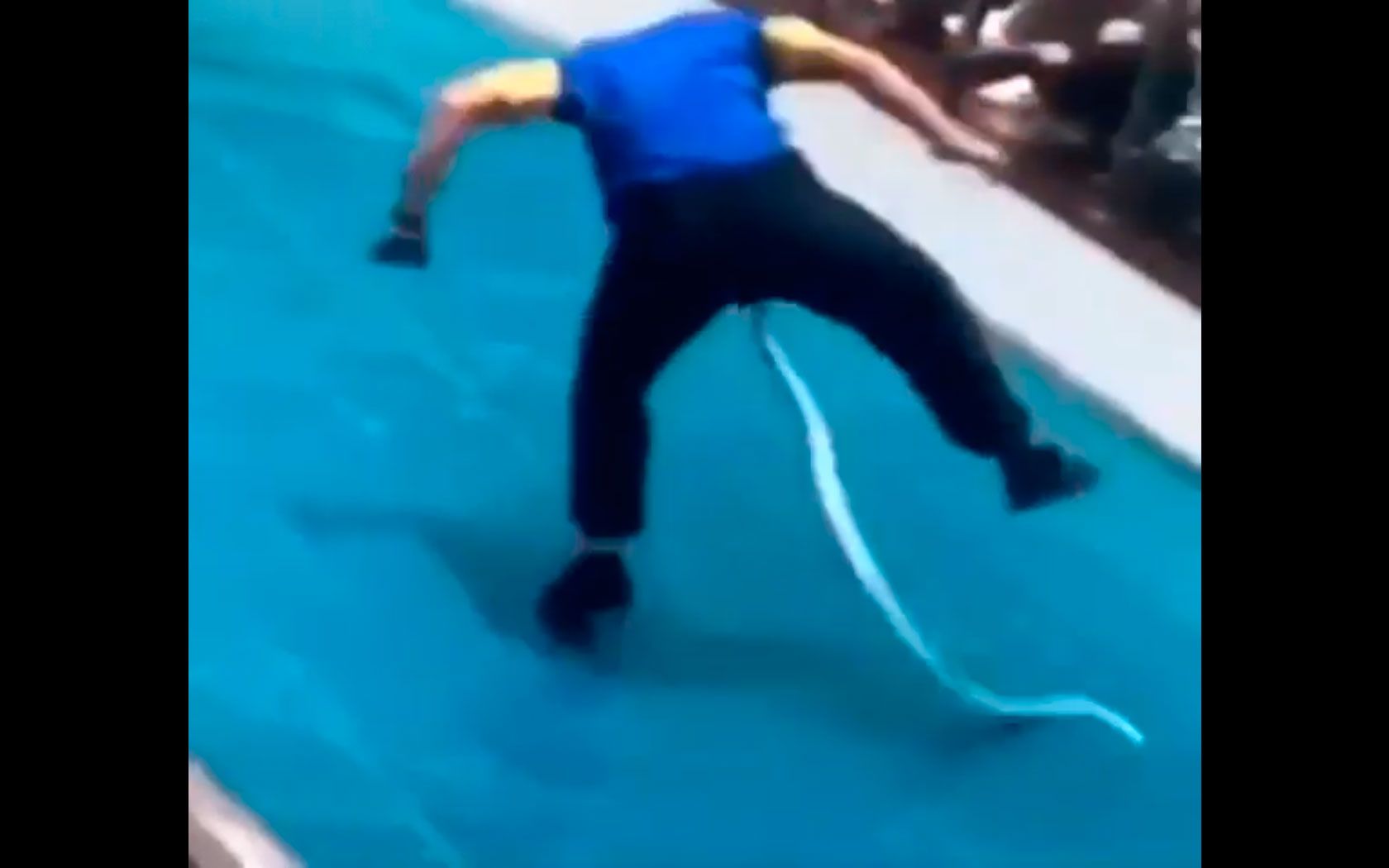 Imagina o susto deste homem quando leva picada de uma cobra em um lugar bem inusitado