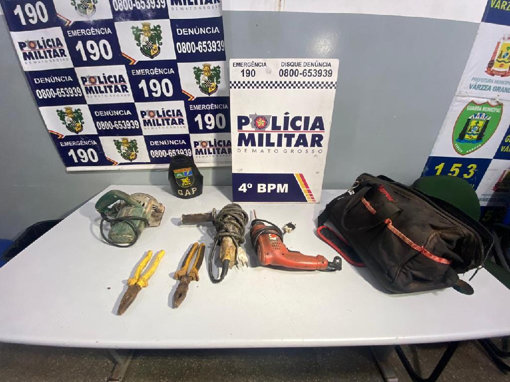 GAP prende homem e recupera ferramentas furtadas em Várzea Grande