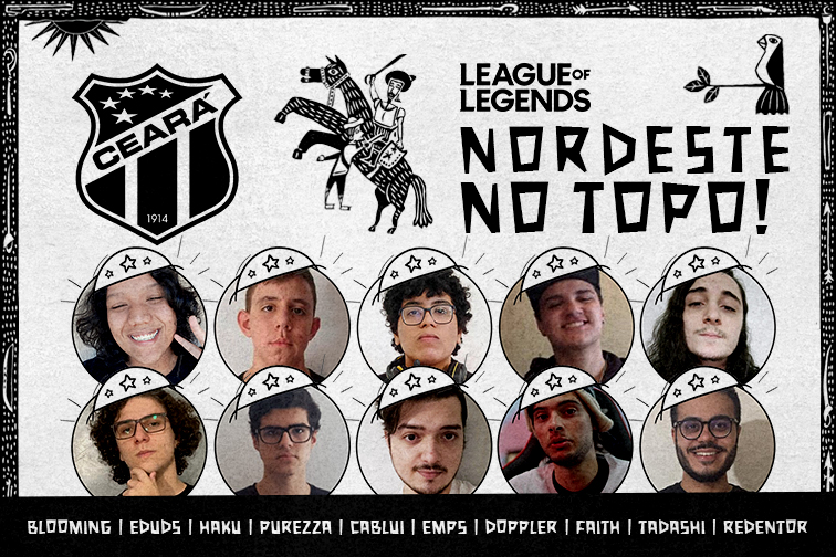 Com top 1 da SoloQ, Ceará anuncia line de League of Legends