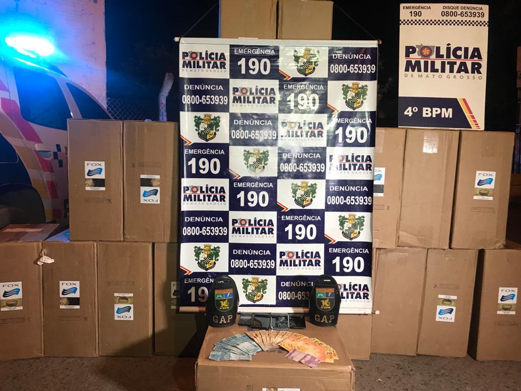 Polícia encontra cigarros sem procedência em Várzea Grande