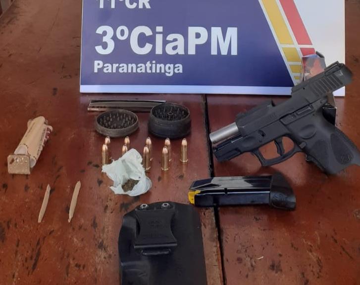 Policiais rendem homem armado na frente de agência bancária em Paranatinga