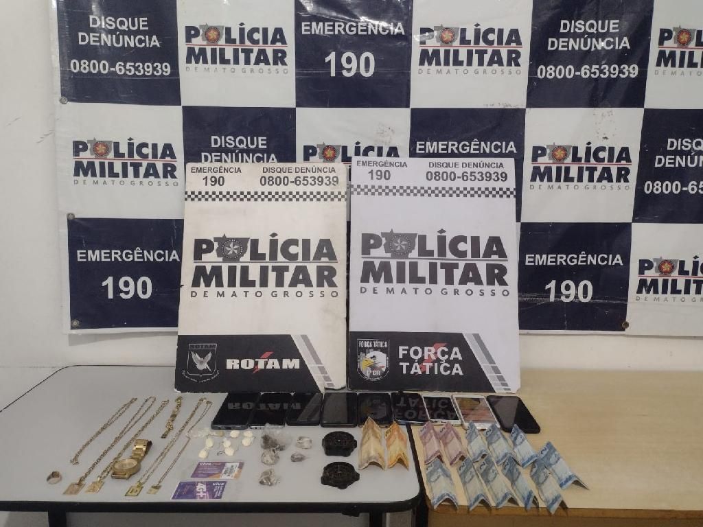Rotam apreende droga e celulares em apartamento usado para praticar golpes pela internet