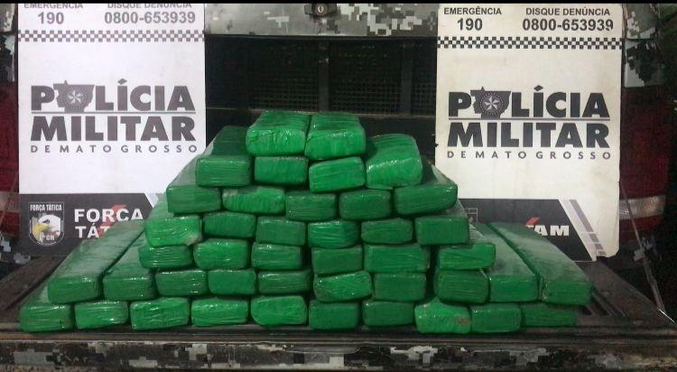 Rotam intercepta jovem com 43 tabletes de maconha em Cuiabá