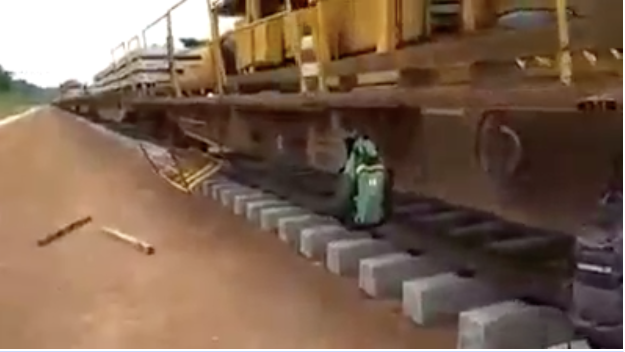 Fake – vídeo mostra obra de ferrovia que liga Lucas do Rio Verde até o Maranhão com maquinário incrível