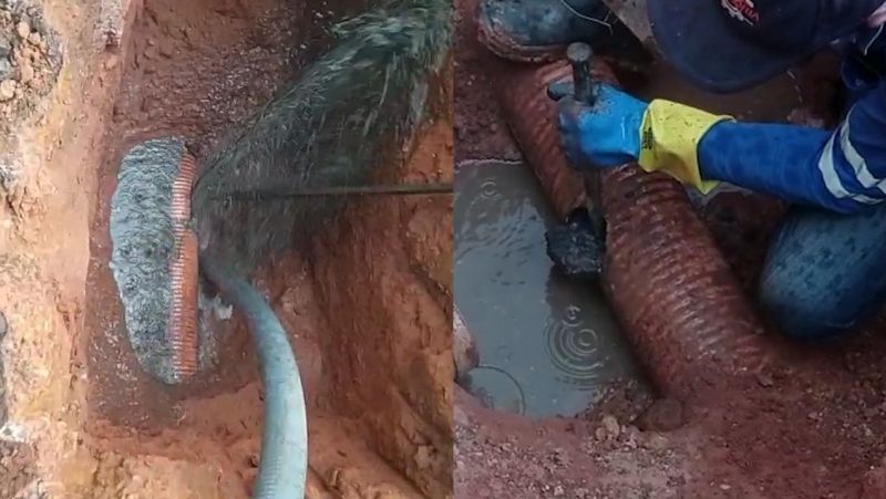 Saae alerta para descarte irregular de materiais na tubulação de esgoto
