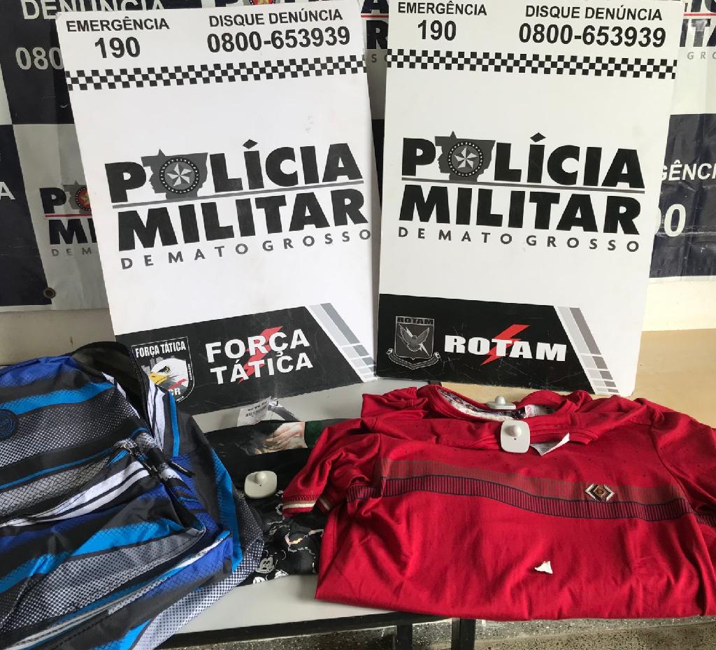 Rotam impede fuga e apreende adolescentes por furto em loja no Centro de Cuiabá