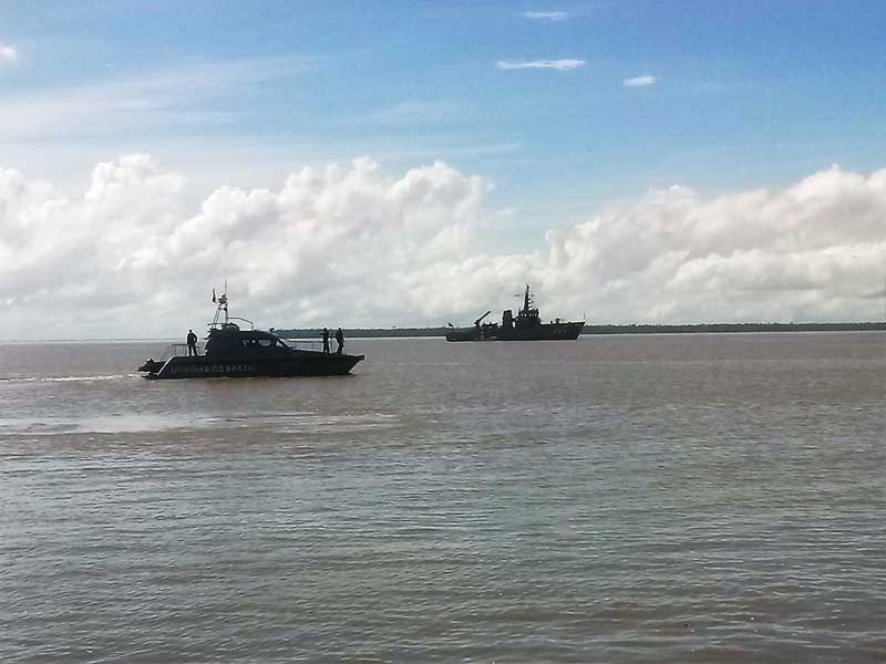 Marinha apoia lançamento de cabo de fibra óptica do Programa “Norte Conectado”, em Macapá (AP)