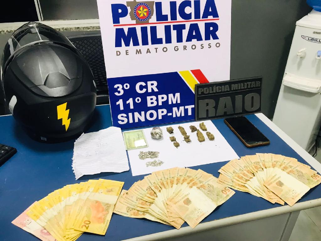suspeito por trafico de drogas tem mandado de prisao cumprido pela pm