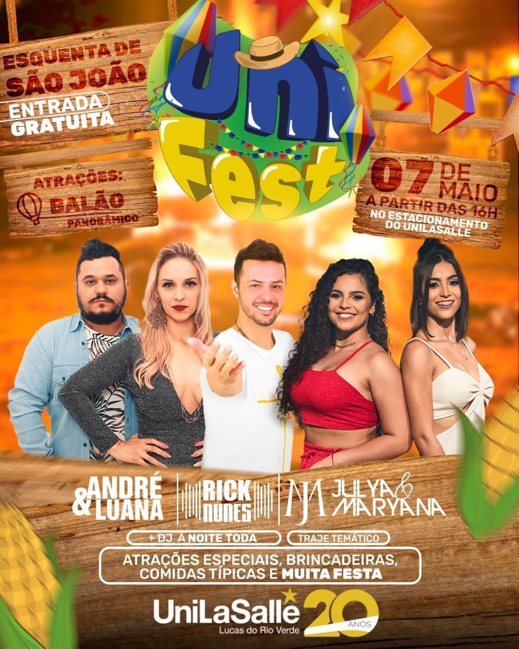 Unifest será realizada neste sábado (07) com diversas atrações em Lucas do Rio Verde