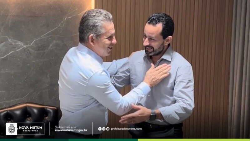 Prefeito Leandro confirma vinda do Governador dia 30 em Nova Mutum para assinar mais de R$ 40 milhões em convênios