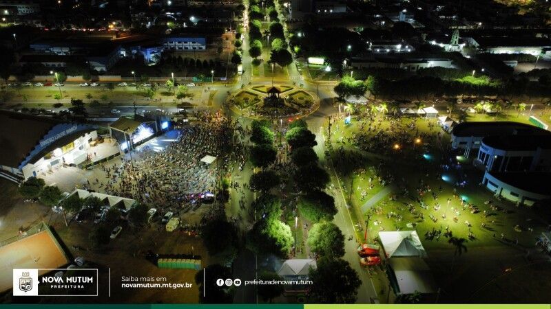 Nova Mutum celebrou aniversário de 34 anos com participação dos cantores Dunga e Anderson Freire