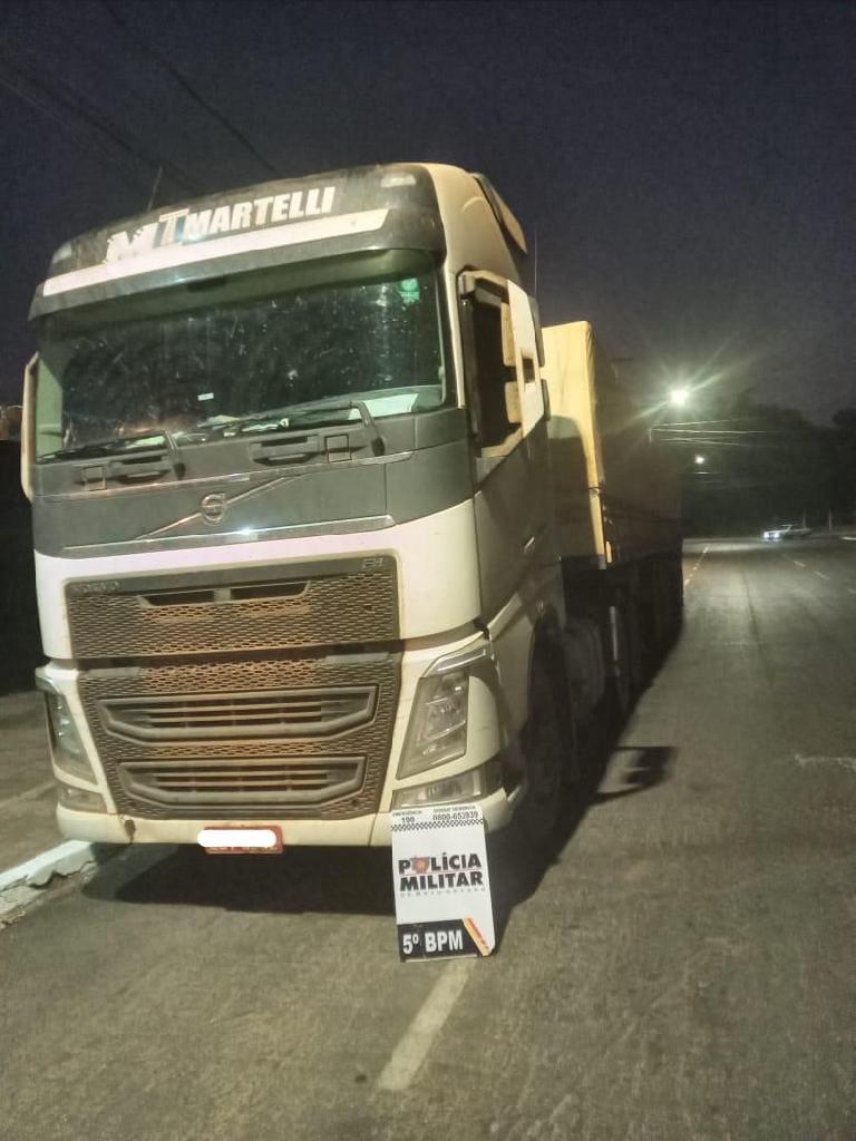 PM recupera carga roubadas em Rondonópolis