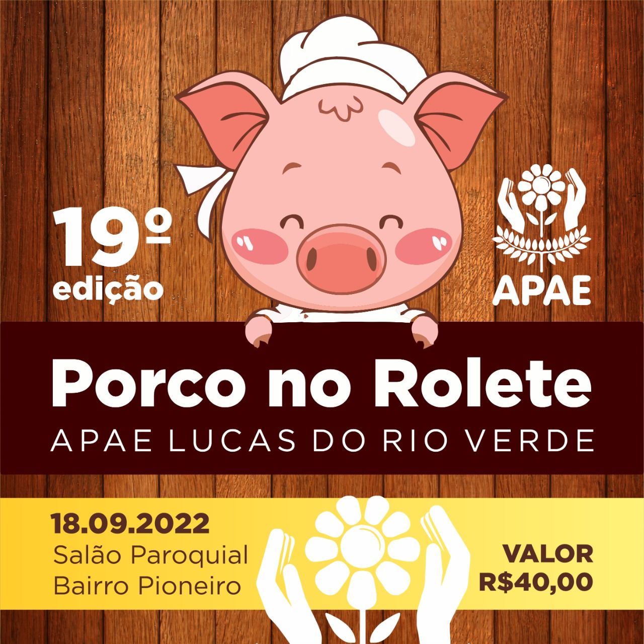APAE de Lucas do Rio Verde promove mais uma edição do Porco no Rolete