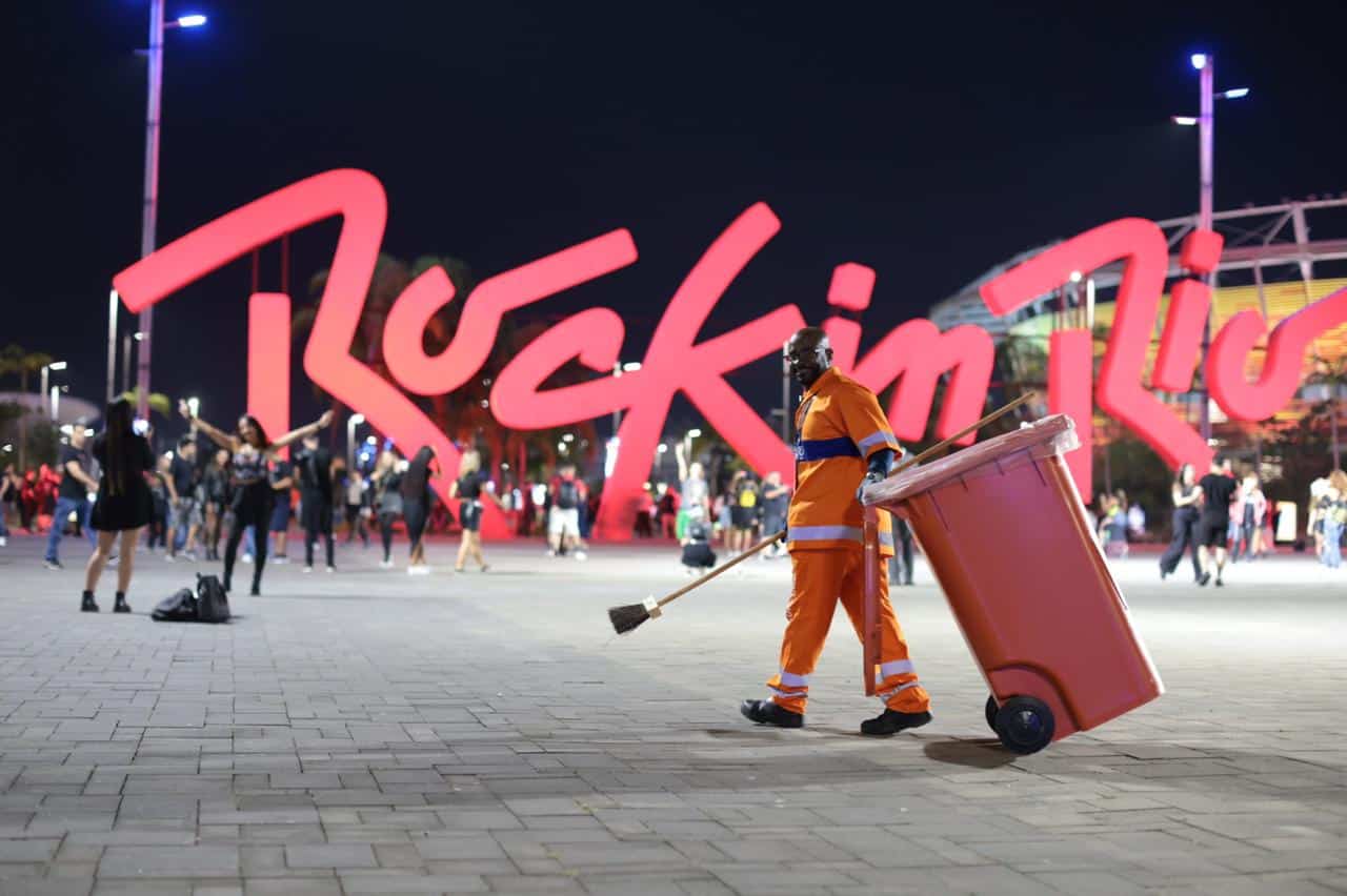 Em dois dias, Comlurb recolhe 110 toneladas de resíduos no Rock in Rio