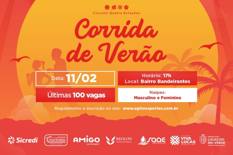 mais 100 vagas para corrida de verao serao liberadas nesta terca feira 24