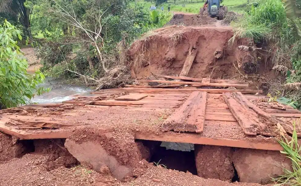 Chuvas causam estragos em cidade da região norte de Mato Grosso