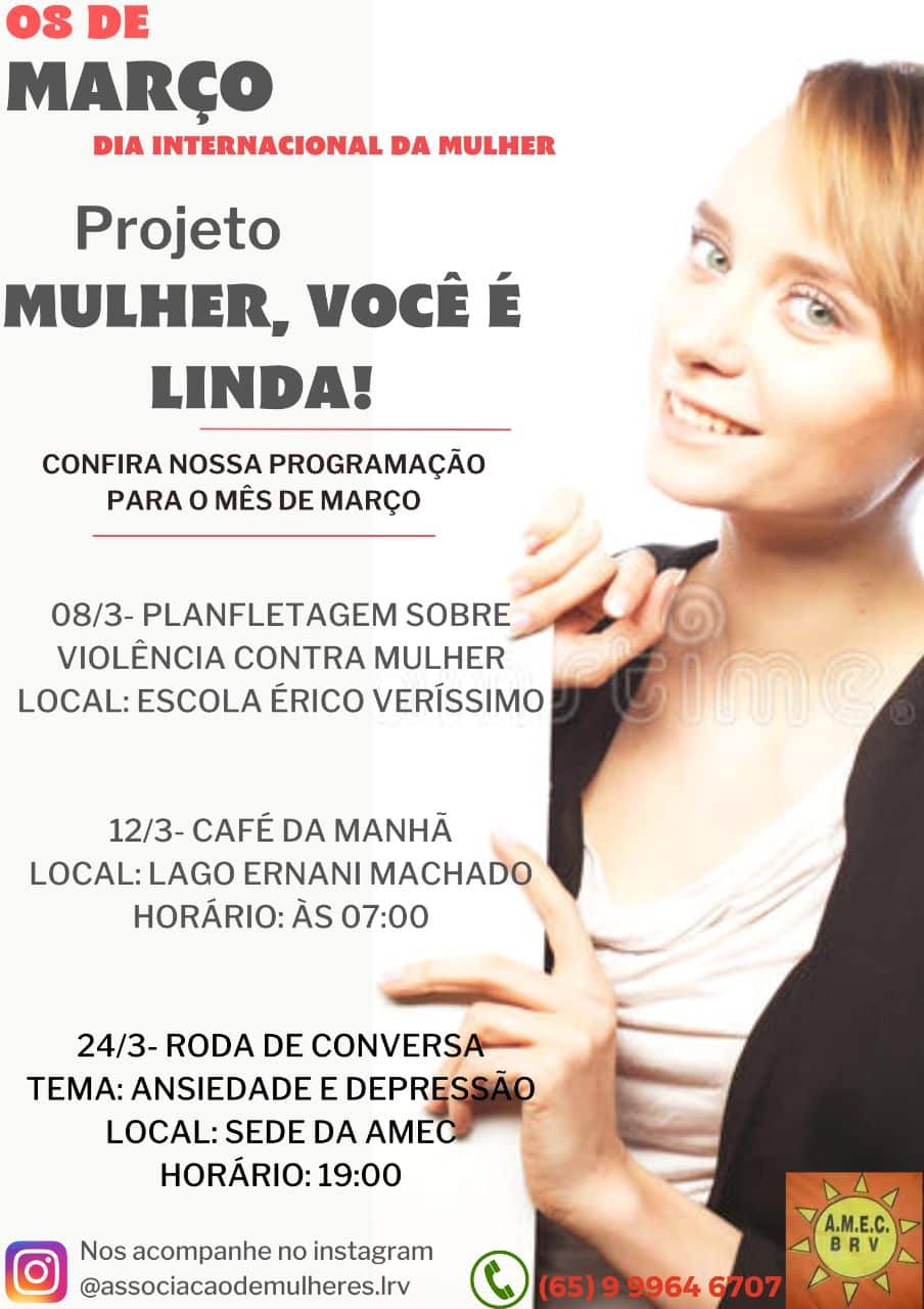 Associação define programação para o mês das mulheres em Lucas do Rio Verde