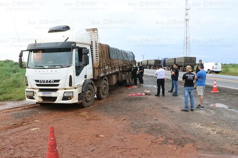 Caminhoneiro morre atropelado pelo próprio caminhão enquanto fazia reparos em Nova Mutum