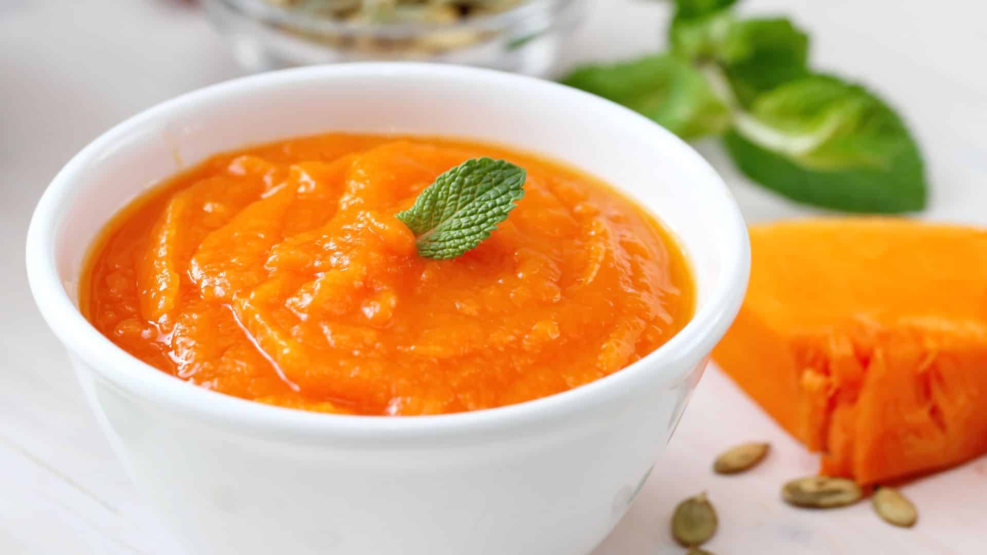 Receita de purê de abóbora: Nutritiva e perfeita para bebês