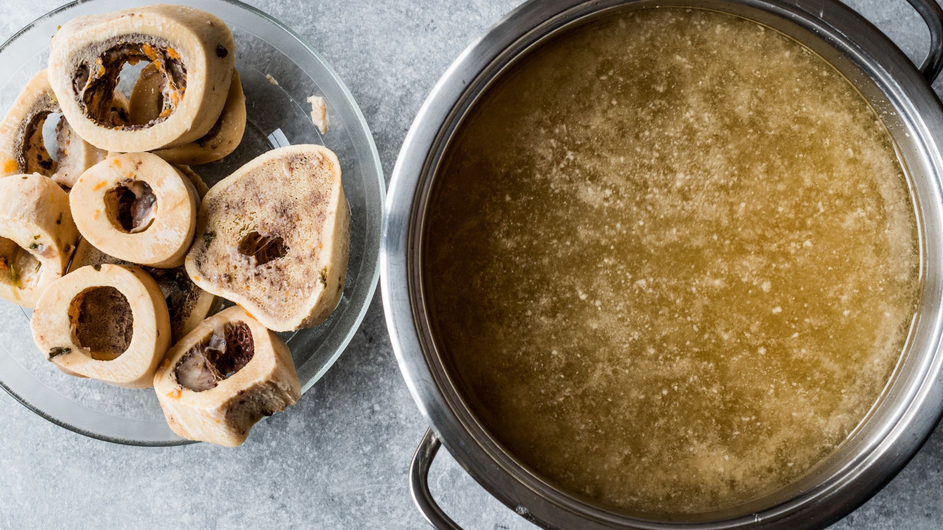 Receita de caldo de ossos simples