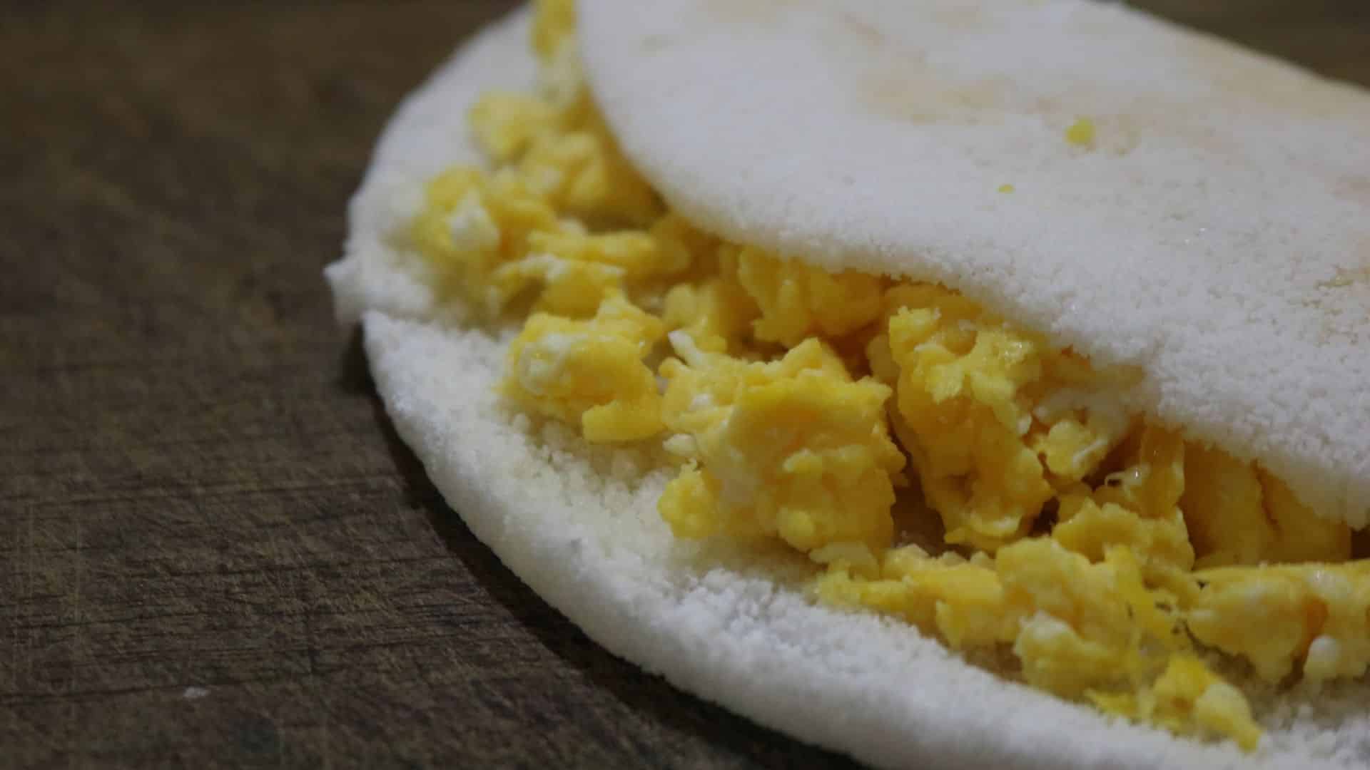 Tapioca com ovo