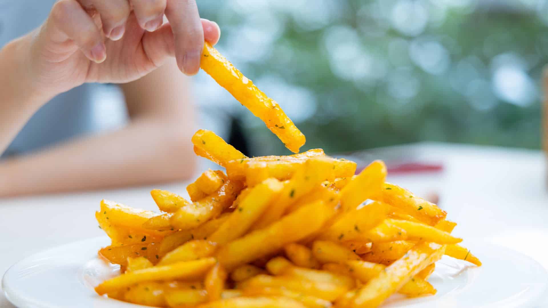 Batata frita sequinha