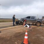 Mulher de 19 anos morre em acidente entre motocicleta e picape em Sorriso (MT)