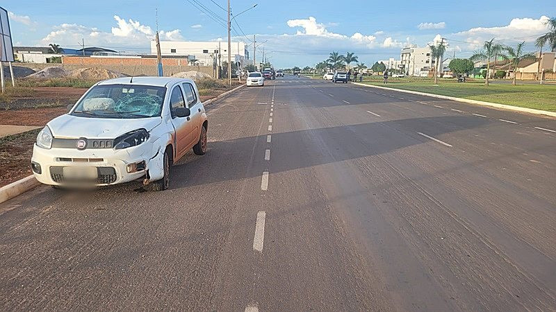 Homem morre em colisão entre carro e moto em Nova Mutum (MT)