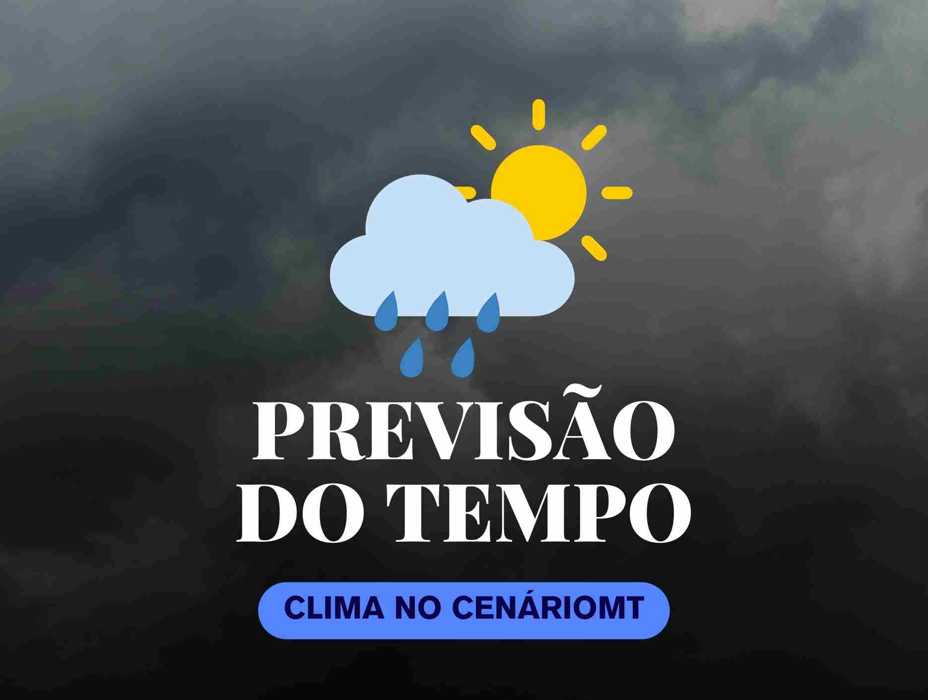 Chuvas e trovoadas marcam a segunda-feira em Sinop