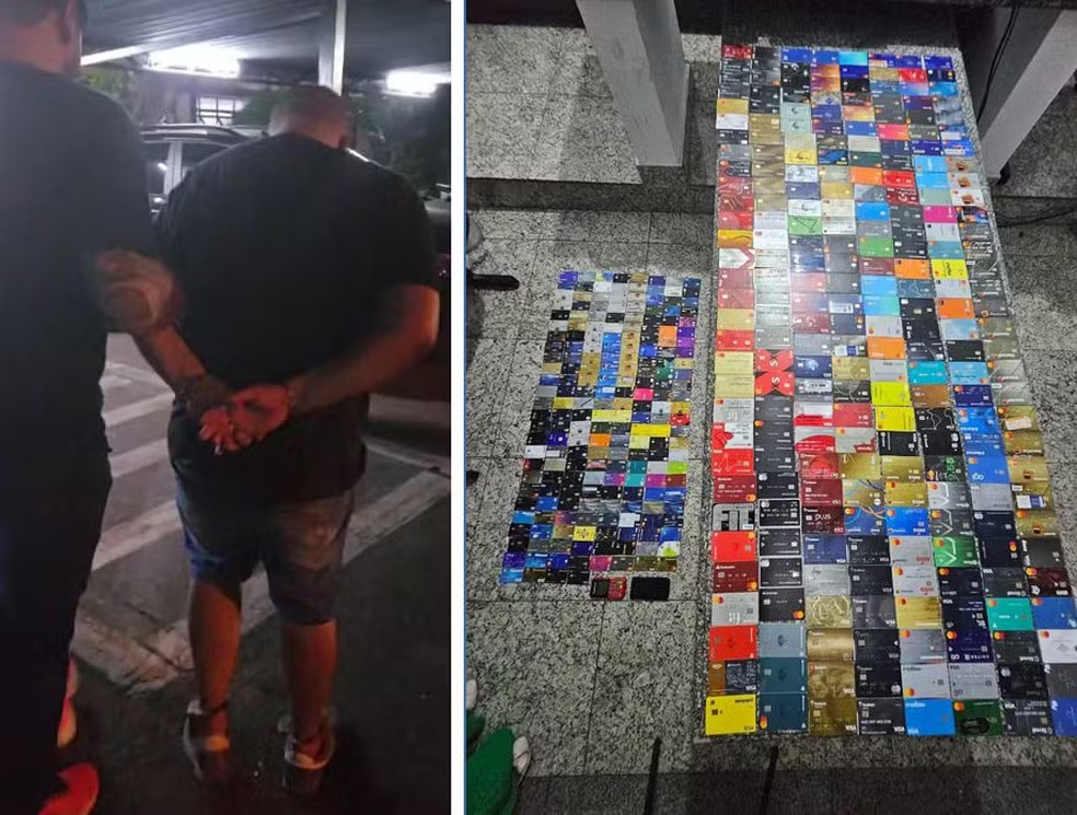 Polícia prende homem com 452 cartões no Sambódromo em São Paulo