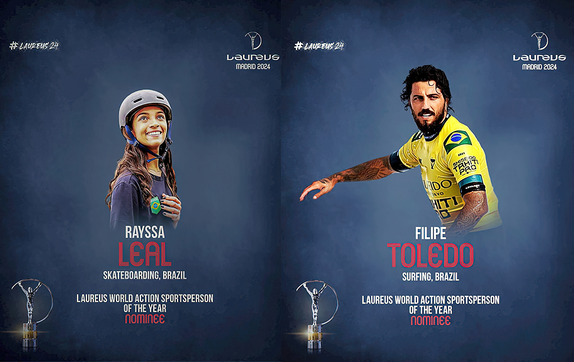 Rayssa e Filipinho são indicados ao Laureus, maior prêmio do Esporte