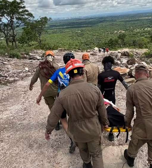 Trilheira se acidenta no Morro de Santo Antônio e é resgatada com ferimentos em Mato Grosso