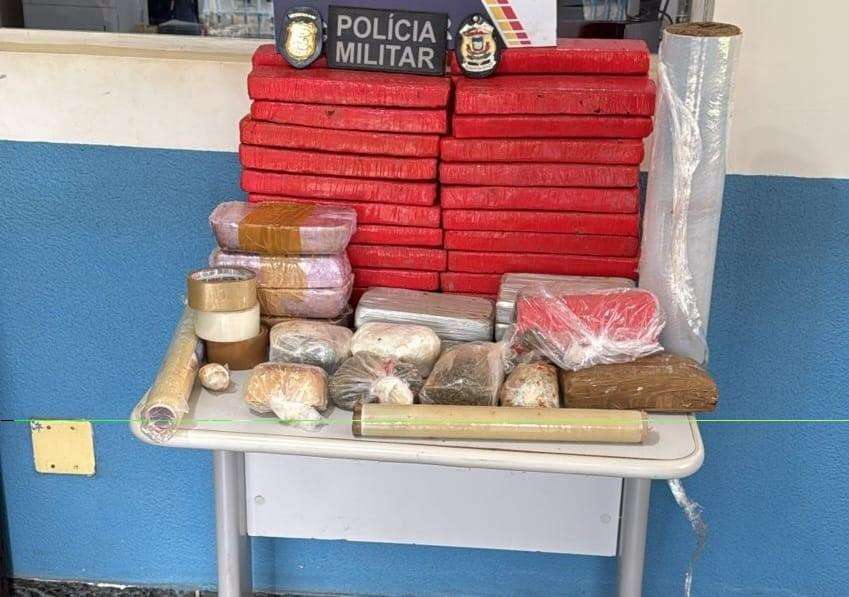 Ação conjunta apreende 50 quilos de drogas em área rural de Colíder