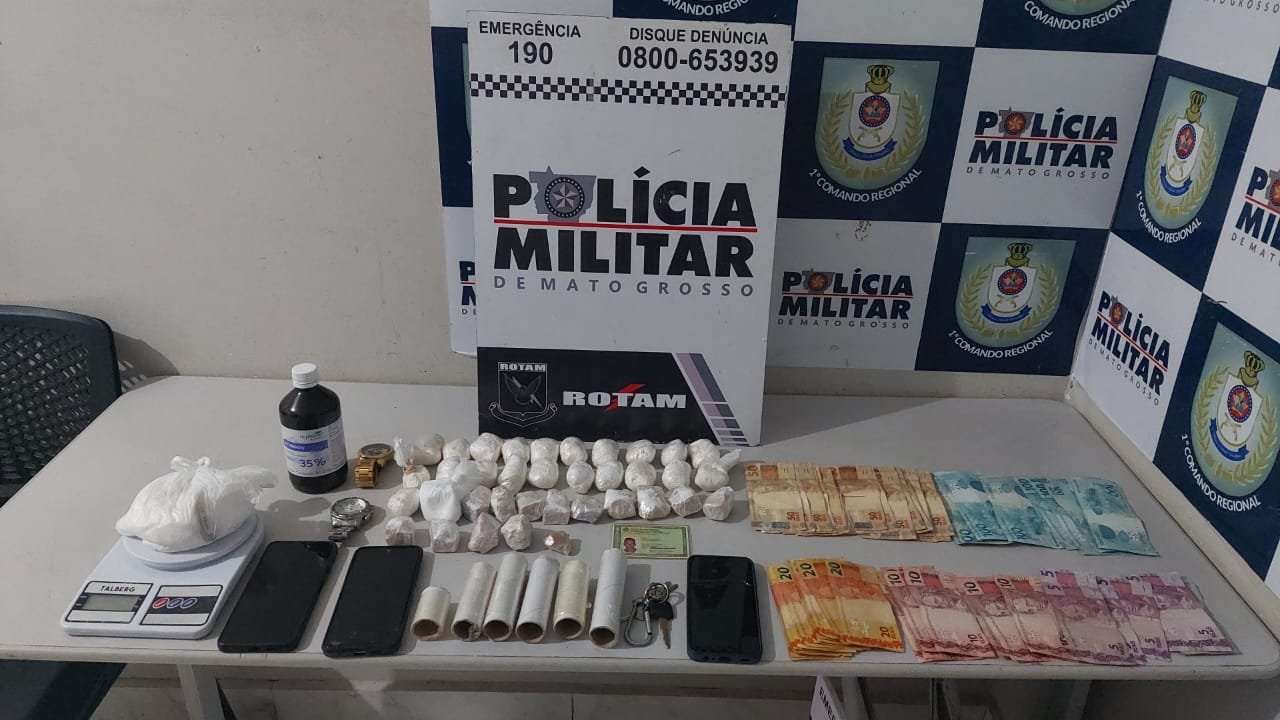 Rotam prende suspeitos e apreende drogas durante operações em Cuiabá