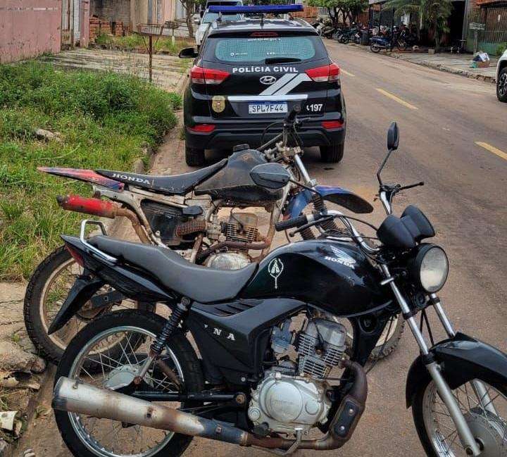 Polícia Civil recupera motocicletas furtadas no pátio do Detran em cidade de MT