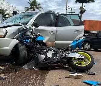 Motociclista morre em colisão na BR-070; vítima era influenciador digital