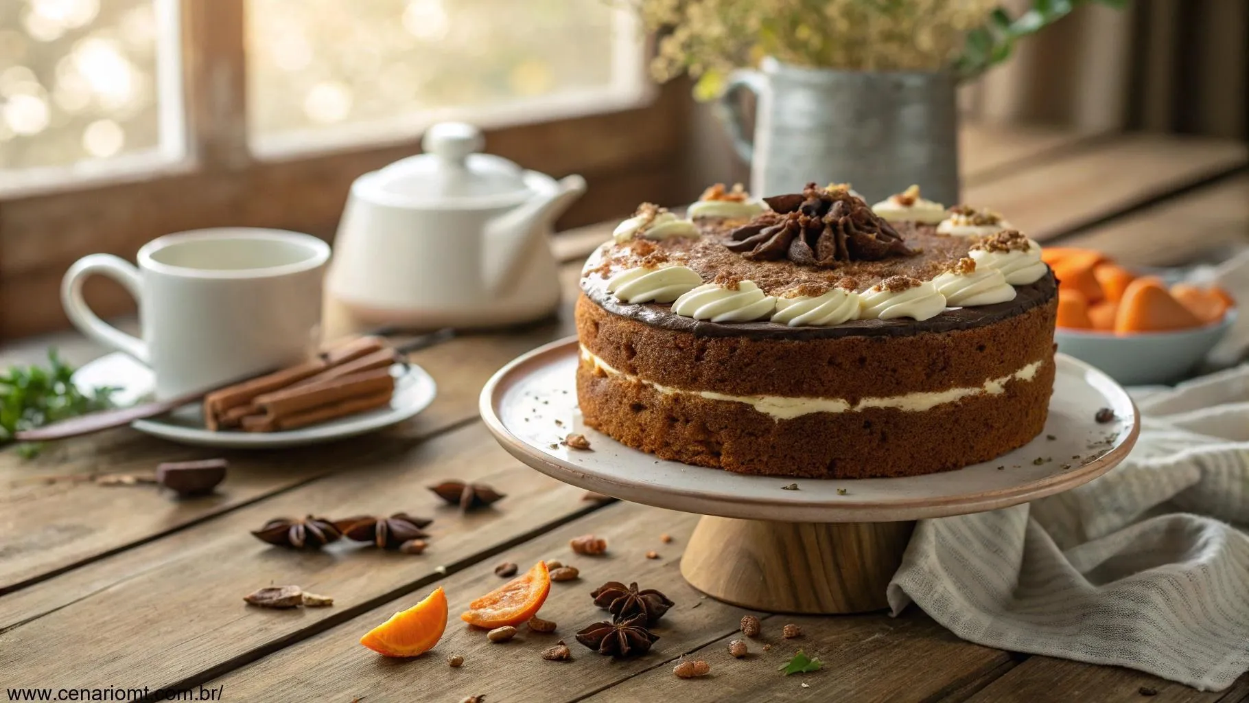Bolo de Cenoura com Cobertura de Chocolate Cremosa: Receita Irresistível
