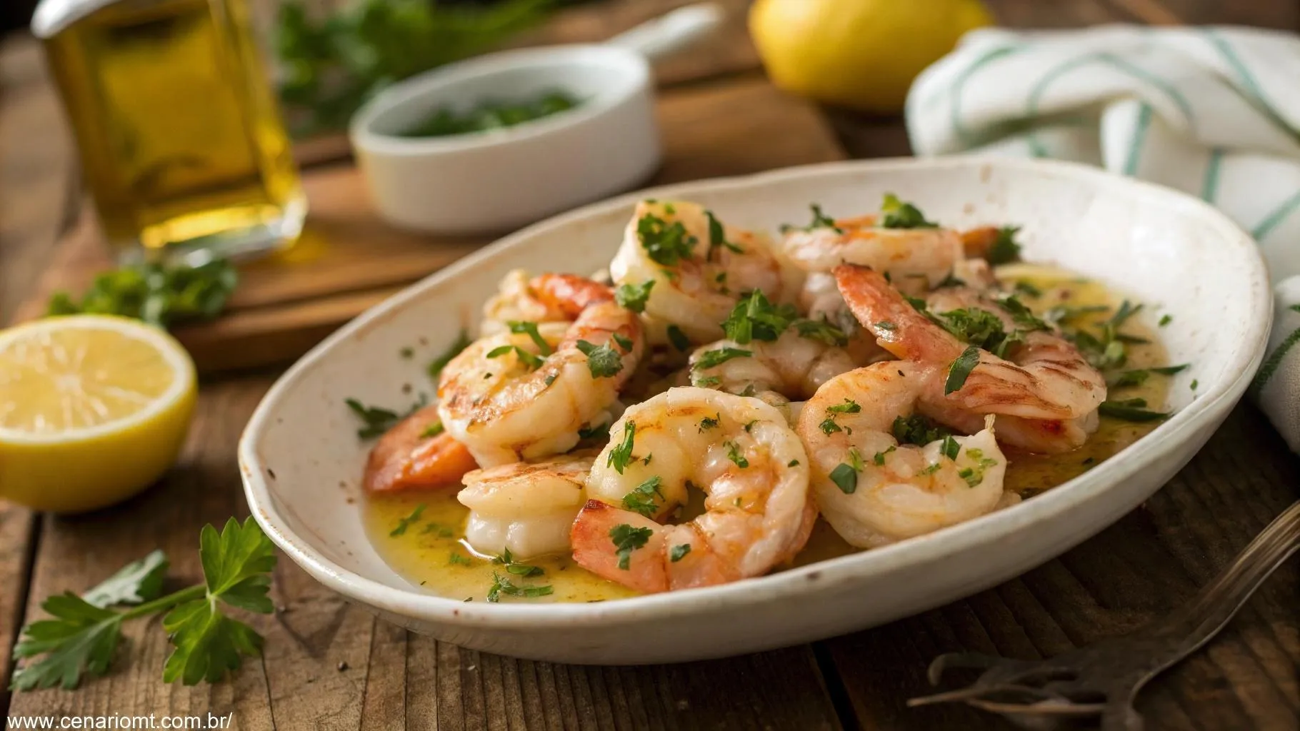 Camarão ao Alho e Óleo: Receita Prática e Deliciosa